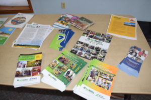 picture of table brochures